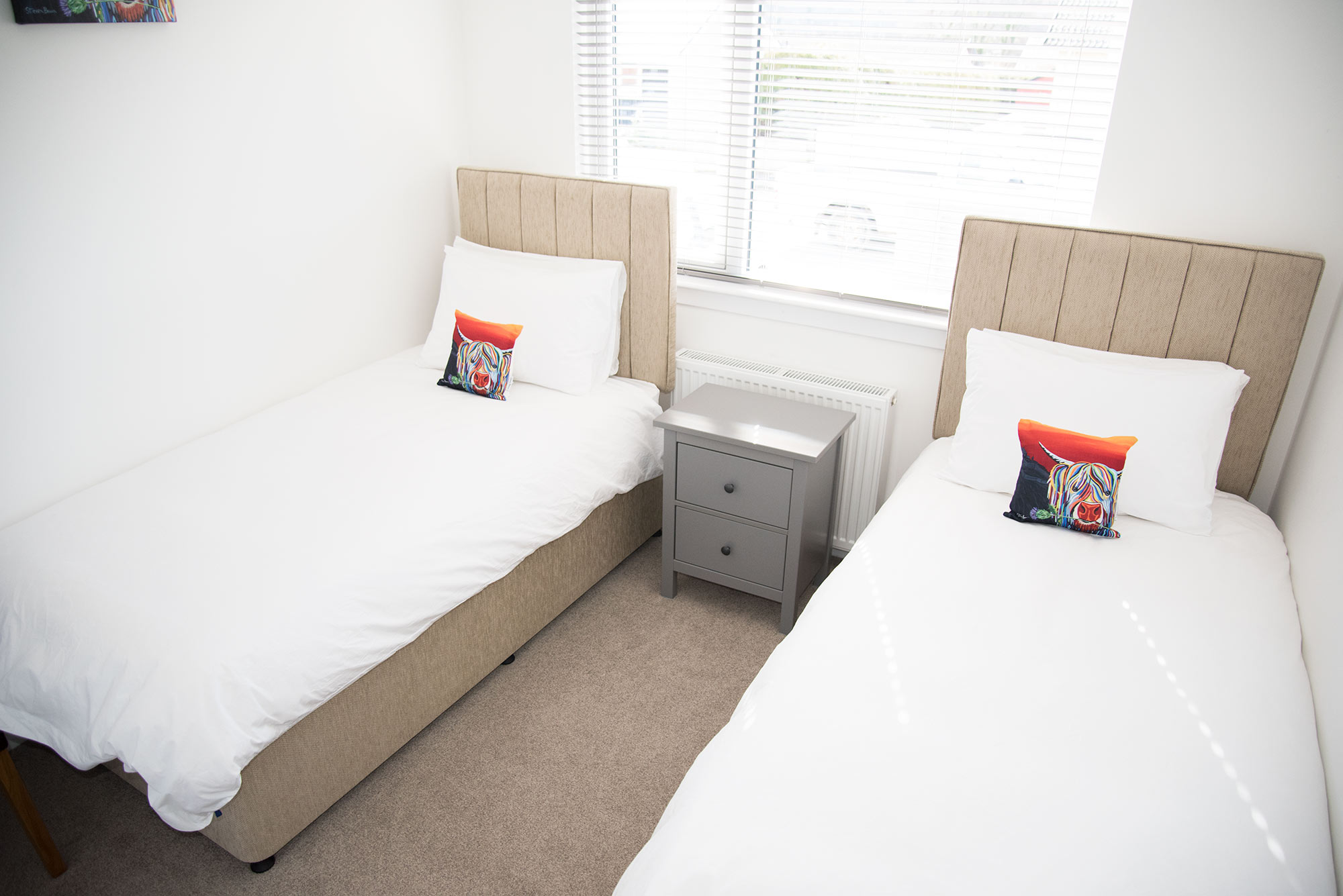 spacious twin room acccommodation in Portree